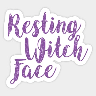 Resting Witch Face Sticker